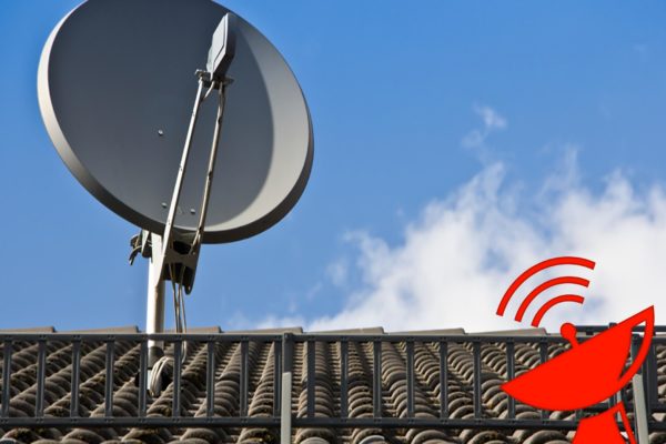 Anpassung der Satellitenschüssel