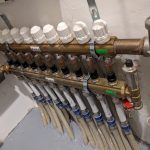 Spülung eines Fußboden-Heizkreises