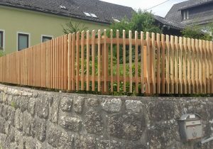 Lattenzaun schmalseitig