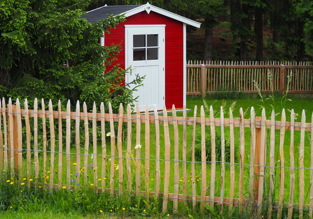 Staketenzaun Kastanie