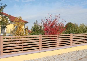 Waagrechtzaun aus Lärche