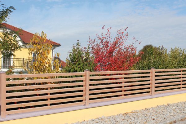 Waagrechtzaun aus Lärche